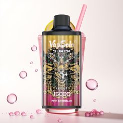 Vapsolo Super 15000 Puffs 40ml 20/50mg Limonada Rosa Super Recarregável Tipo-C
