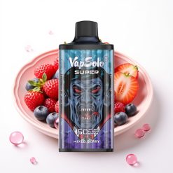 Vapsolo Super 15000 Puffs Disposable Vape Frutas Vermelhas 40ml 850mAh Type-C