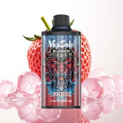 Vapsolo Super 15000 Puffs Vape Descongelante de Morango 40ml 850mAh Type-C