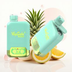 Vapsolo Twins 20000 Puffs Vape Descartável Melão Triplo & Abacaxi Coco 40ml 50mg