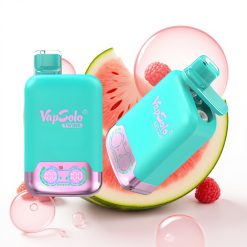Vapsolo Twins 20000 Puffs Vape Descartável Melão Triplo & Melancia com Framboesa - 40ml, 20mg/ml ou 50mg/ml, 2 Tanques, Tipo-C
