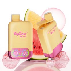 Vapsolo Twins 20000 Puffs Vape Descarteável Melancia Gelada & Morango Manga, 40ml, 20mg/ml ou 50mg/ml, Type-C