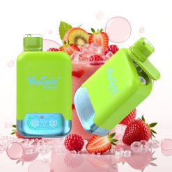 Vapsolo Twins 20000 Puffs Vape Descável Morango Kiwi & Morango Framboesa Cereja Gelo 40ml 20mg/50mg Type-C