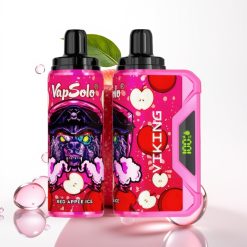 VapSolo VIKING 12000 Puffs 22ml Maçã Vermelha Gelo Display LED Tipo-C 20/50 mg/ml