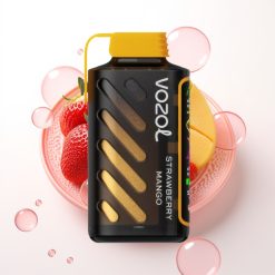 VOZOL Gear Power 20000 Puffs S.i.L.C. Tech Dual Mesh Coil Morango Manga Display Tela Cheia