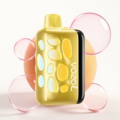 VOZOL RAVE 40000 Disposable Vape Manga Pêssego com Design Brilhante 270°, Modo Festa, Carga Rápida e 1000mAh