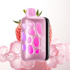 VOZOL RAVE 40000 Disposable Vape Morango Gelo com 270° Glow e 1000mAh