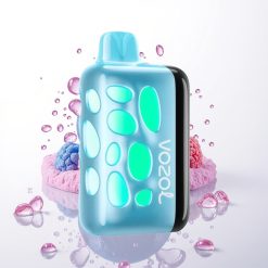 VOZOL RAVE 40000 Vape Descartável 270° Glow, Blue Razz Ice, 1000mAh, 20/50mg/ml