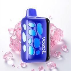 VOZOL RAVE 40000 Vape Descartável Mirtilo Gelo, 1000mAh, 20/50mg/ml, Recarga Rápida