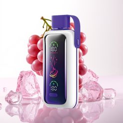 VOZOL Star 20000 Puffs Vape Gelo de Uva Tela HD 2.2" Dual Mesh 650mAh