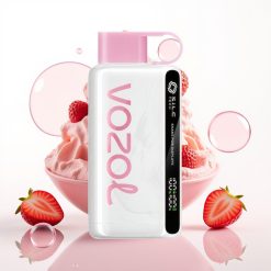 VOZOL STAR 9000/12000 Disposable Vape Sorvete de Morango com S.i.L.C TECH, Recarga 30% mais rápida, 650mAh