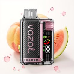 VOZOL Vista 20000 Puffs Vape Recarregável Pêssego Manga Melancia OLED 650mAh 2%